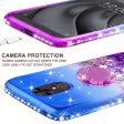 Glitter Phone Case Kickstand Compatible for T-mobile REVVL+ Plus, Coolpad REVVL Plus Case,Ring Stand Liquid Floating Quicksand Bling Sparkle Protective Girls Women for REVVL Plus - (Blue Gradient) Online Hot Sale