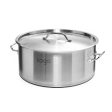 SOGA Stock Pot Top Grade Thick Stainless Steel Stockpot 18 10 Cheap