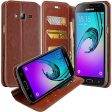 Galaxy J7 2016 Case, Magnetic Fold[Kickstand] Pu Leather Wallet Case with ID & Credit Card Slot for Samsung Galaxy J7 2016   J710 - Brown on Sale