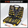 57-Piece Magnetic Screwdriver Set Slotted Phillips Bit Hex Pozidriv Torx Key Bit Online