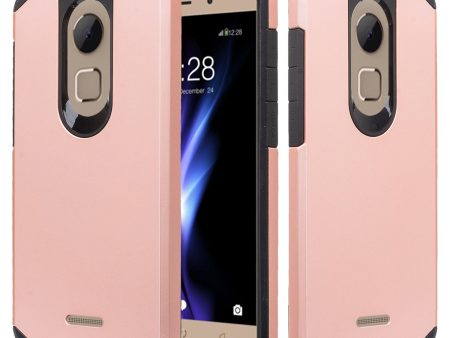 T-mobile REVVL+ Plus, Coolpad REVVL Plus Case, Slim Dual Layered Shock Resistant Hybrid Cover - Rose Gold Online