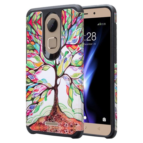 T-mobile REVVL Plus, Coolpad REVVL+ Plus Case, Slim Dual Layered Shock Resistant Hybrid Cover - Vibrant Tree Hot on Sale