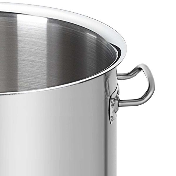 SOGA Stainless Steel No Lid Brewery Pot 130L With Beer Valve 55*55cm Discount