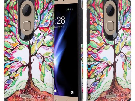 T-mobile REVVL Plus, Coolpad REVVL+ Plus Case, Slim Dual Layered Shock Resistant Hybrid Cover - Vibrant Tree Hot on Sale