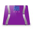 SOGA Digital Body Fat Scale Bathroom Scales Weight Gym Glass Water LCD Electronic Purple Online Sale