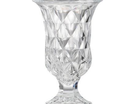 Diamond Pattern Pedestal Vase 24cmh For Discount