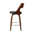 Artiss 2x Bar Stools Swivel Leather Chair 65cm on Sale