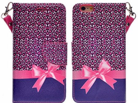 Apple iPhone 6s   6 Case, Wrist Strap Pu Leather Wallet Case with ID & Card Slots for Iphone 6S 6 - Cheetah Prints Supply