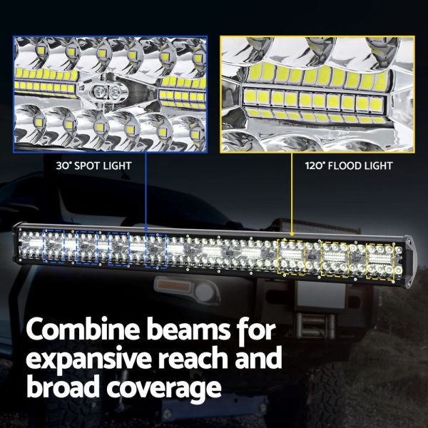 Giantz LED Driving Light 28 Inch Flood Spot Light Bar Driving Lamp Offroad Truck Online