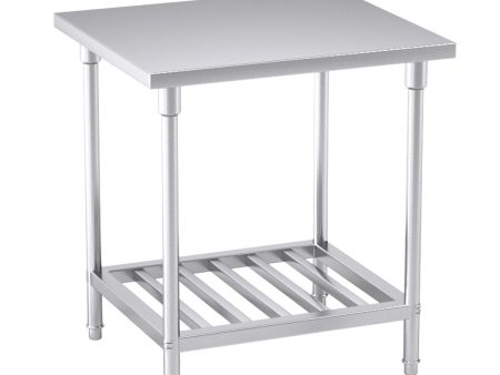 SOGA Commercial Catering Kitchen Stainless Steel Prep Work Bench Table 80*70*85cm For Discount