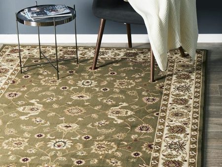 Sydney 1 Green Ivory by Rug Culture - 400X300CM - RECTANGLE Cheap