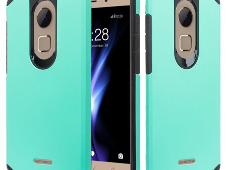 T-mobile REVVL+ Plus, Coolpad REVVL Plus Case, Slim Dual Layered Shock Resistant Hybrid Cover - Teal For Cheap