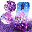 Glitter Phone Case Kickstand Compatible for T-mobile REVVL+ Plus, Coolpad REVVL Plus Case,Ring Stand Liquid Floating Quicksand Bling Sparkle Protective Girls Women for REVVL Plus - (Blue Gradient) Online Hot Sale