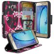 Galaxy J7 2016 Case, Magnetic Fold[Kickstand] Pu Leather Wrist Strap Wallet Case with ID & Credit Card Slot for Samsung Galaxy J7 2016   J710 - Heart Butterflies Cheap