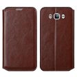 Galaxy J7 2016 Case, Magnetic Fold[Kickstand] Pu Leather Wallet Case with ID & Credit Card Slot for Samsung Galaxy J7 2016   J710 - Brown on Sale