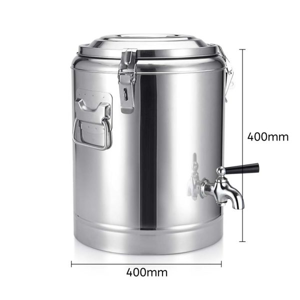 SOGA 35L Stainless Steel Insulated Stock Pot Dispenser Hot & Cold Beverage Container With Tap Online Hot Sale