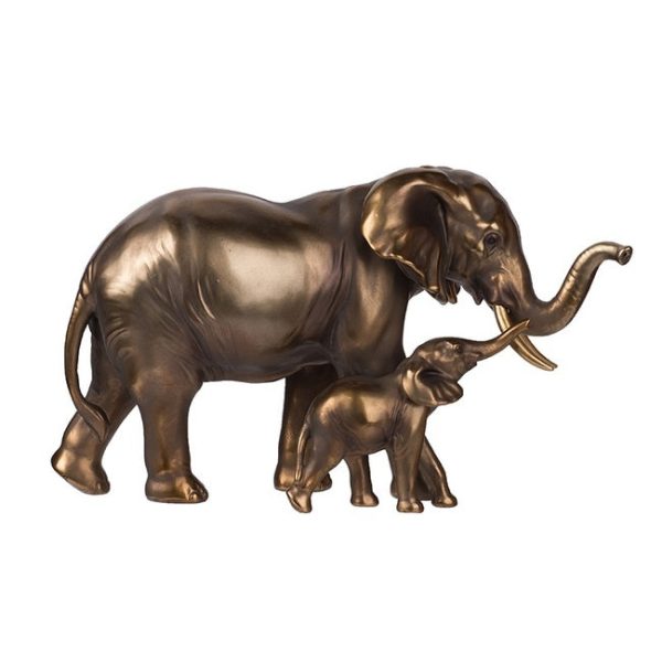 Elephant Mother & Calf Statue 17.5cm Featuring a mom and baby elephant. Made of 100% Polyresin   Measurements are 30.5 X 13.5 X 17.5cms  Online Sale