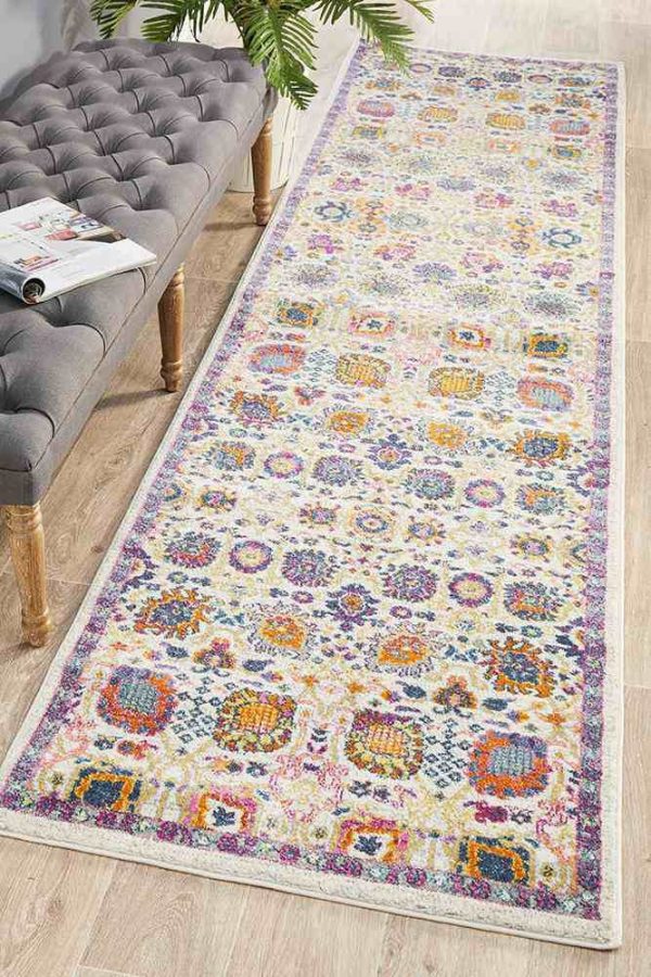 Babylon 206 Multi Runner by Rug Culture - 400X80CM - RUNNER For Sale