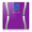 SOGA Digital Body Fat Scale Bathroom Scales Weight Gym Glass Water LCD Electronic Purple Online Sale