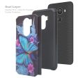 Tmobile REVVL, Alcatel A30 Plus, A30 Fierce, Alcatel Walters Case, Slim Hybrid Dual Layer [Shockproof] Cover - Blue Butterfly Online