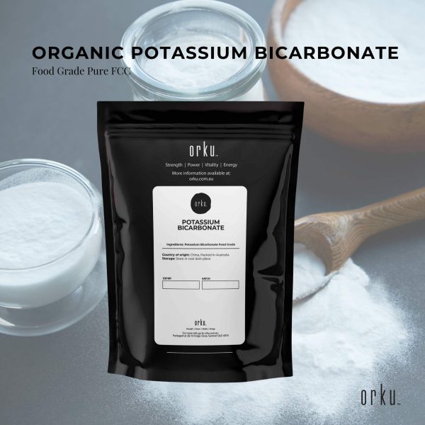 1Kg Organic Potassium Bicarbonate Powder - Food Grade Pure FCC Brewing Baking Hot on Sale