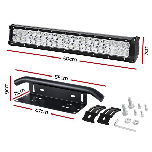 Giantz LED Driving Light 20 Inch Flood Spot Light Bar Driving Lamp Offroad Truck Online Sale