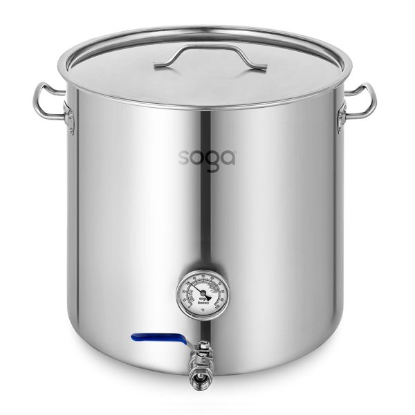 SOGA Stainless Steel Brewery Pot 71L With Beer Valve 45*45cm on Sale