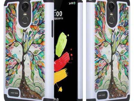 LG Stylo 3 Case, LG Stylus 3 Slim Hybrid Crystal Rhinestone Studded Dual Layer[Shock Resistant] Case - Vibrant Tree Online