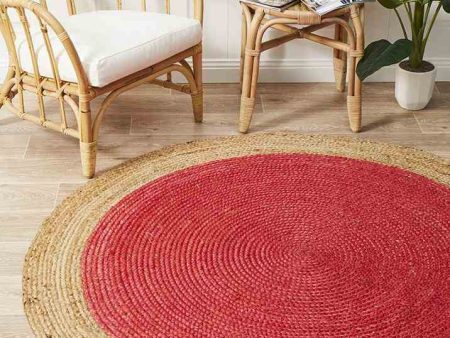 Atrium Polo Cherry By Rug Culture - 200X200cm ROUND For Discount