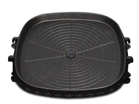 SOGA Portable Korean BBQ Butane Gas Stove Stone Grill Plate Non Stick Coated Square Sale