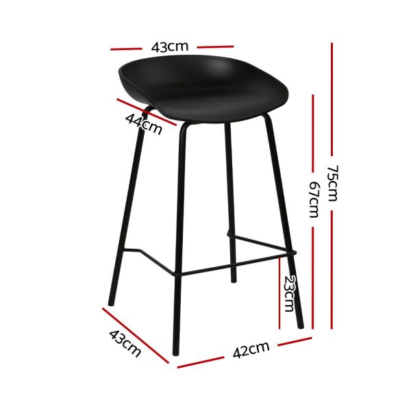 Artiss 4x Bar Stools Kitchen Counter Stools Metal Online now