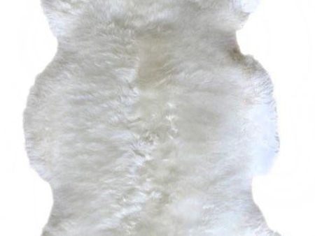 Natural New Zealand Sheep Skin White by Rug Culture - 105X70CM - RECTANGLE Online Sale