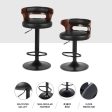 Artiss 4x Bar Stools Gas Lift Faux Leather Supply