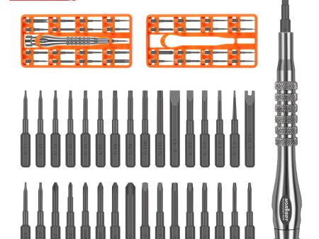 33 PC PRECISION SCREWDRIVER SET BITS PHILIP FLAT SLOTTED TORX HEX ELECTRONIC FIX Online now