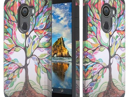 Tmobile REVVL, Alcatel A30 Plus, A30 Fierce, Alcatel Walters Case, Slim Hybrid Dual Layer [Shockproof] Cover - Vibrant Tree Online now