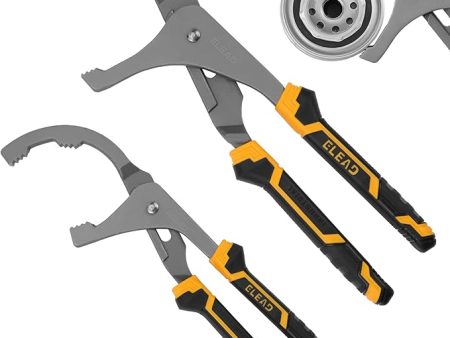 Adjustable Oil Filter Wrench Set - 9  & 12  Pliers for Cars, Trucks, Motorcycles - Durable Carbon Steel, Ergonomic Grip, Easy Access Design Fashion