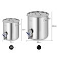 SOGA Stainless Steel Brewery Pot 33L 71L With Beer Valve 35CM 45CM Online Hot Sale