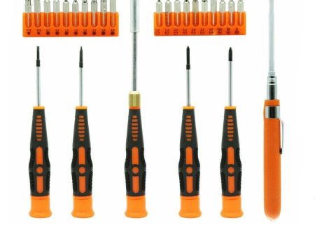 26Pc Precision Screwdriver Set Magnetic Pickup Hex Torx Philip Flat Bits Drive on Sale