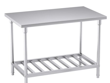 SOGA Commercial Catering Kitchen Stainless Steel Prep Work Bench Table 120*70*85cm Online Hot Sale