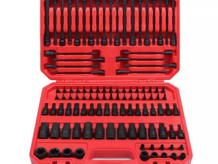 107Pc Hex & Torx Bit Socket Set E-Torx Extra Long Allen Key Sockets Metric & SAE Online Hot Sale