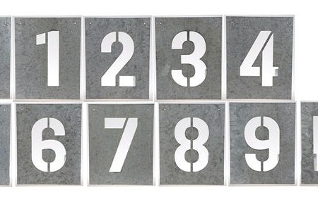 Number Wall Art. 11 individual pieces that make up this interesting and graphic statement Online Sale