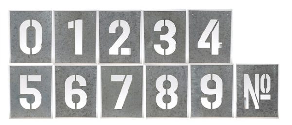 Number Wall Art. 11 individual pieces that make up this interesting and graphic statement Online Sale