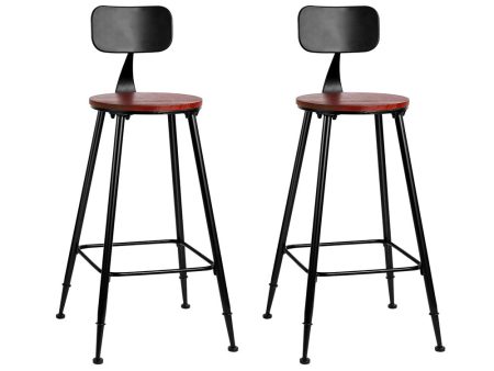 Artiss 2x Bar Stools Vintage Metal Chairs Online Hot Sale