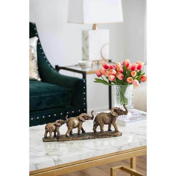 Elephant Family of 3 Statue Fashion