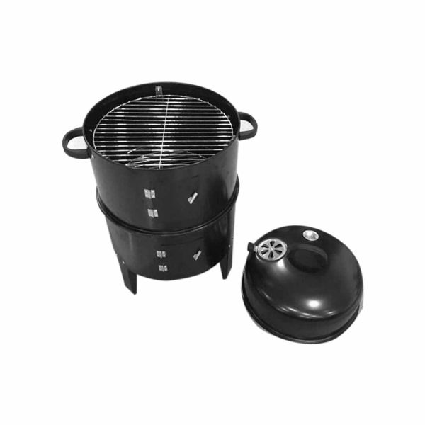 SOGA 3 In 1 Barbecue Smoker Outdoor Charcoal BBQ Grill Camping Picnic Fishing Supply