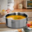 SOGA Stock Pot 32Lt Top Grade Thick Stainless Steel Stockpot 18 10 Online now