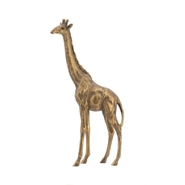 Giraffe Statue 29cm.  Ideal for displaying on a console, side table, or a shelf, this statuette pairs beautifully with other decor Discount