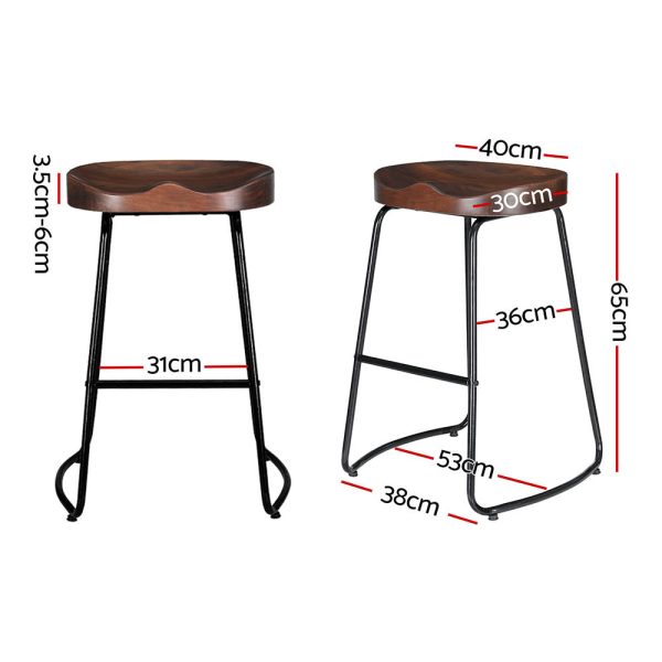 Artiss 4x Bar Stools Tractor Seat 65cm Online now