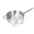 SOGA 28cm Stainless Steel Saucepan With Lid Induction Cookware With Triple Ply Base For Sale