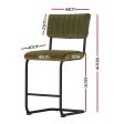 Artiss 2x Bar Stools Velvet Chairs Green Cheap